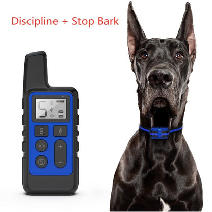 500m Dog Training Bark Stopper Remote Control Electric Shock Waterproof Electronic Collar(Red) - Home & Garden by buy2fix | Online Shopping UK | buy2fix