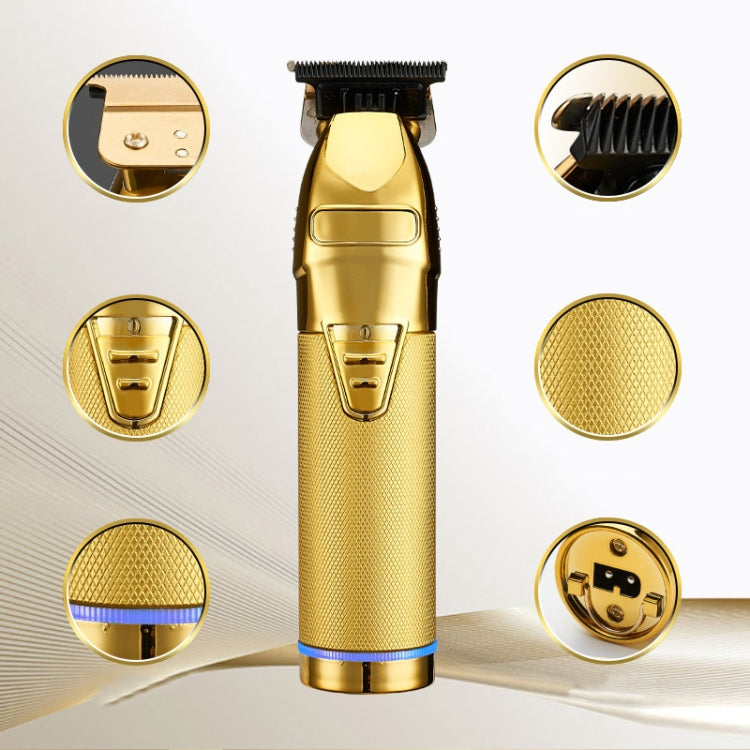 S9 USB Rechargeable Retro Electric Hair Clipper(Gold) - Hair Trimmer by buy2fix | Online Shopping UK | buy2fix