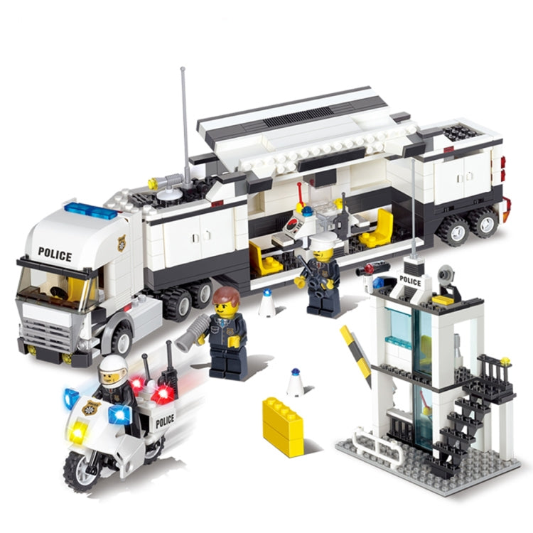 6727 511 PCS Brick Blocks City Police Station Command Vehicle Building Bricks Plastic Blocks Toys, Age Range: 6 Years Old Above - DIY Developmental Toys by buy2fix | Online Shopping UK | buy2fix