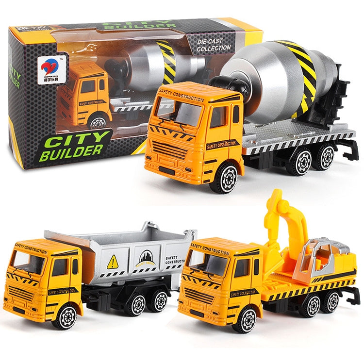 3 PCS Model Car Toy Construction Engineering Vehicles, Random Style Delivery - DIY Developmental Toys by buy2fix | Online Shopping UK | buy2fix