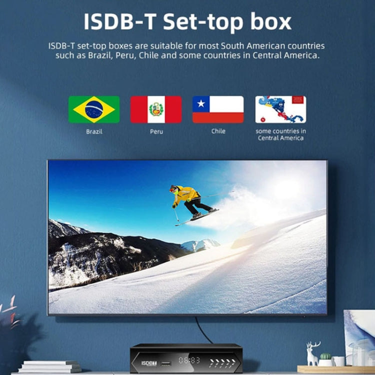 ISDB-T Satellite TV Receiver Set Top Box with Remote Control, For South America, Philippine(US Plug) - Consumer Electronics by buy2fix | Online Shopping UK | buy2fix