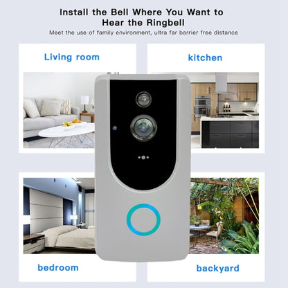 M2 720P Smart WIFI Video Visual Doorbell,Support Mobile Phone Remote Monitoring & Night Vision (Grey) - Security by buy2fix | Online Shopping UK | buy2fix