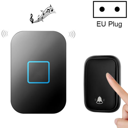 CACAZI FA88 Self-Powered Smart Home Wireless Doorbell, EU Plug(Black) - Security by CACAZI | Online Shopping UK | buy2fix