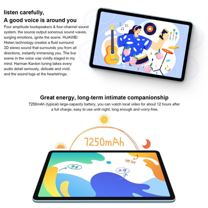 Huawei MatePad 10.4 BAH4-W19 WiFi, 10.4 inch, 6GB+128GB, HarmonyOS 2 Qualcomm Snapdragon 778G 4G Octa Core up to 2.42GHz, Support Dual WiFi, OTG, Not Support Google Play (Blue) - Huawei by Huawei | Online Shopping UK | buy2fix