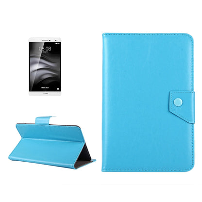 7 inch Tablets Leather Case Crazy Horse Texture Protective Case Shell with Holder for Galaxy Tab A 7.0 (2016) / T280 & Tab 4 7.0 / T230 & Tab Q T2558, Colorfly G708, Asus ZenPad 7.0 Z370CG, Huawei MediaPad T1 7.0 / T1-701u(Baby Blue) - 7 inch by buy2fix | Online Shopping UK | buy2fix