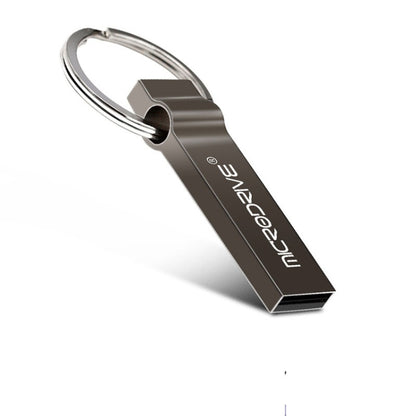 MicroDrive 128GB USB 2.0 Metal Keychain U Disk (Black) - Computer & Networking by MicroDrive | Online Shopping UK | buy2fix