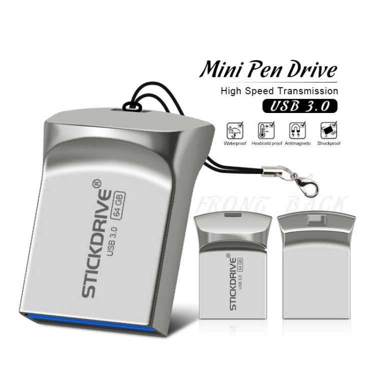 STICKDRIVE 64GB USB 3.0 High Speed Creative Metal U Disk - USB Flash Drives by STICKDRIVE | Online Shopping UK | buy2fix