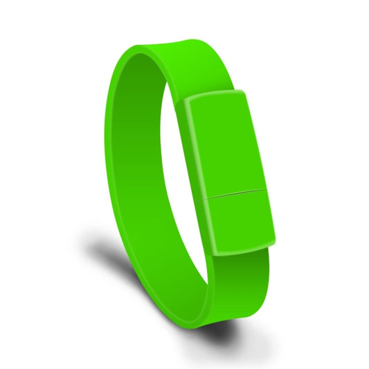 MicroDrive 128GB USB 2.0 Fashion Bracelet Wristband U Disk (Green) - Computer & Networking by MicroDrive | Online Shopping UK | buy2fix