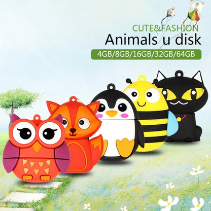 MicroDrive 64GB USB 2.0 Creative Cute Owl U Disk - USB Flash Drives by MicroDrive | Online Shopping UK | buy2fix