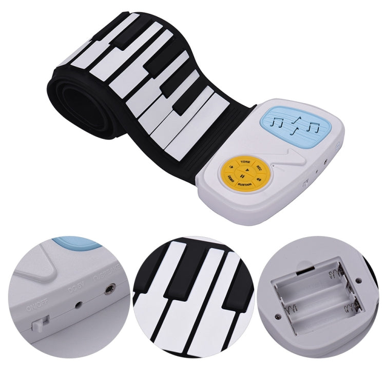 49-key Hand Roll Silicone Children Electronic Piano - Keyboard Instruments by buy2fix | Online Shopping UK | buy2fix