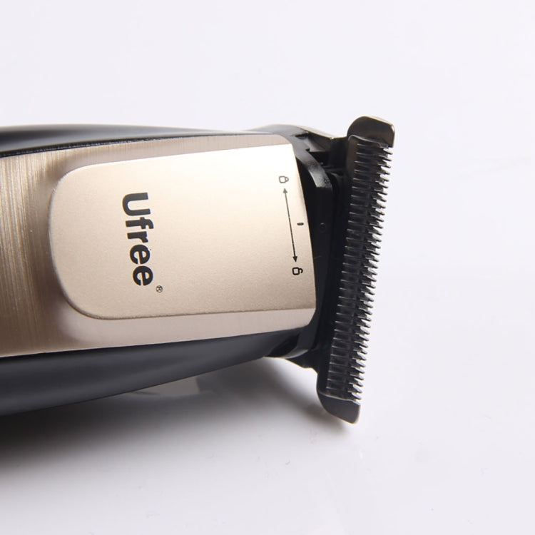 Ufree U-512 Professional Hair Salon Rechargeable Engraved Text Small Hair Clipper Hair Trimmer, EU Plug - Hair Trimmer by Ufree | Online Shopping UK | buy2fix